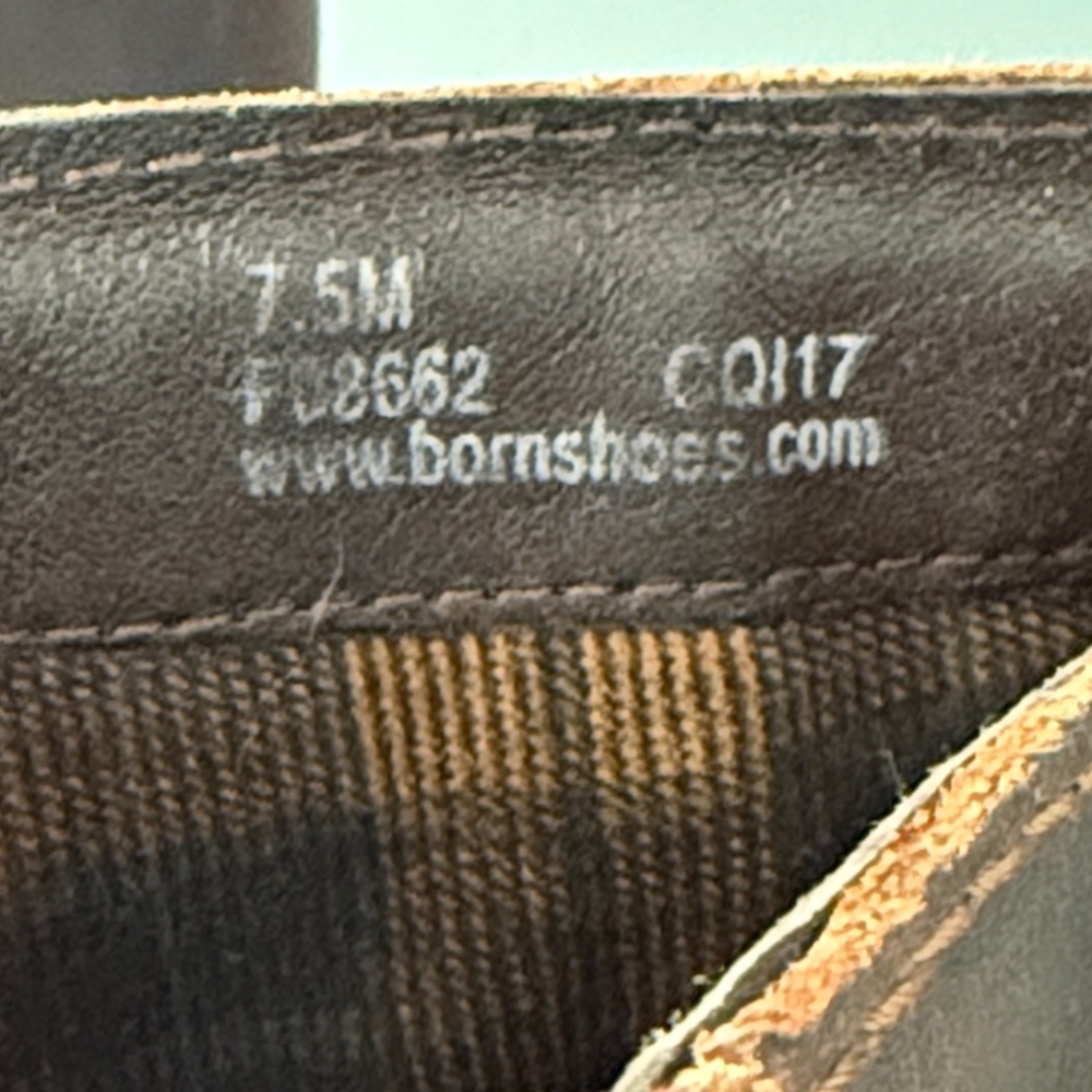 Born Poly Tall Heeled Distressed‎ Riding Boots 7.5 - Picture 10 of 12